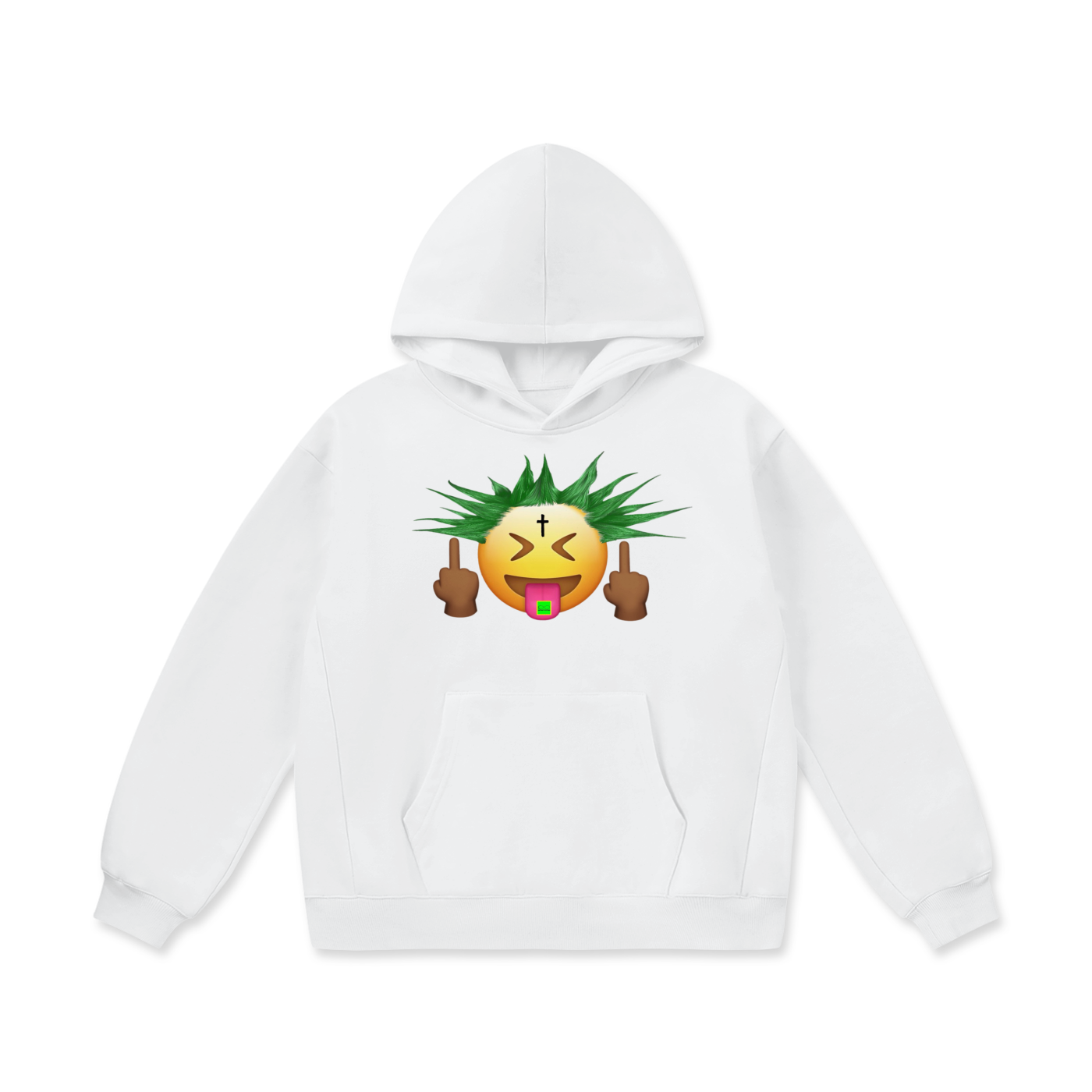GREEN PUNKMOJI INFINITYSTAR HOODIE