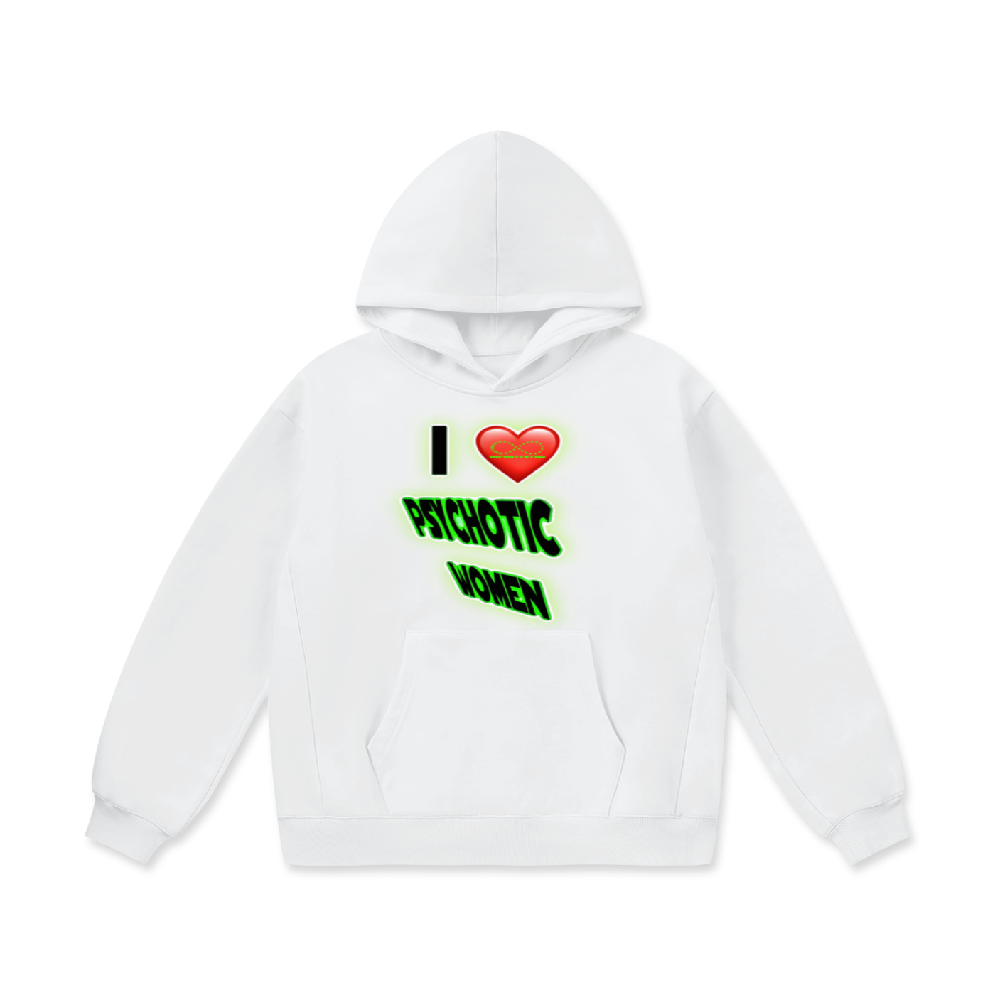 HOODIE,BLACK,WHITE