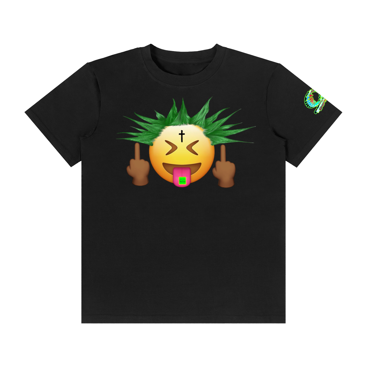 GREEN PUNKMOJI INFINITYSTAR  TEE