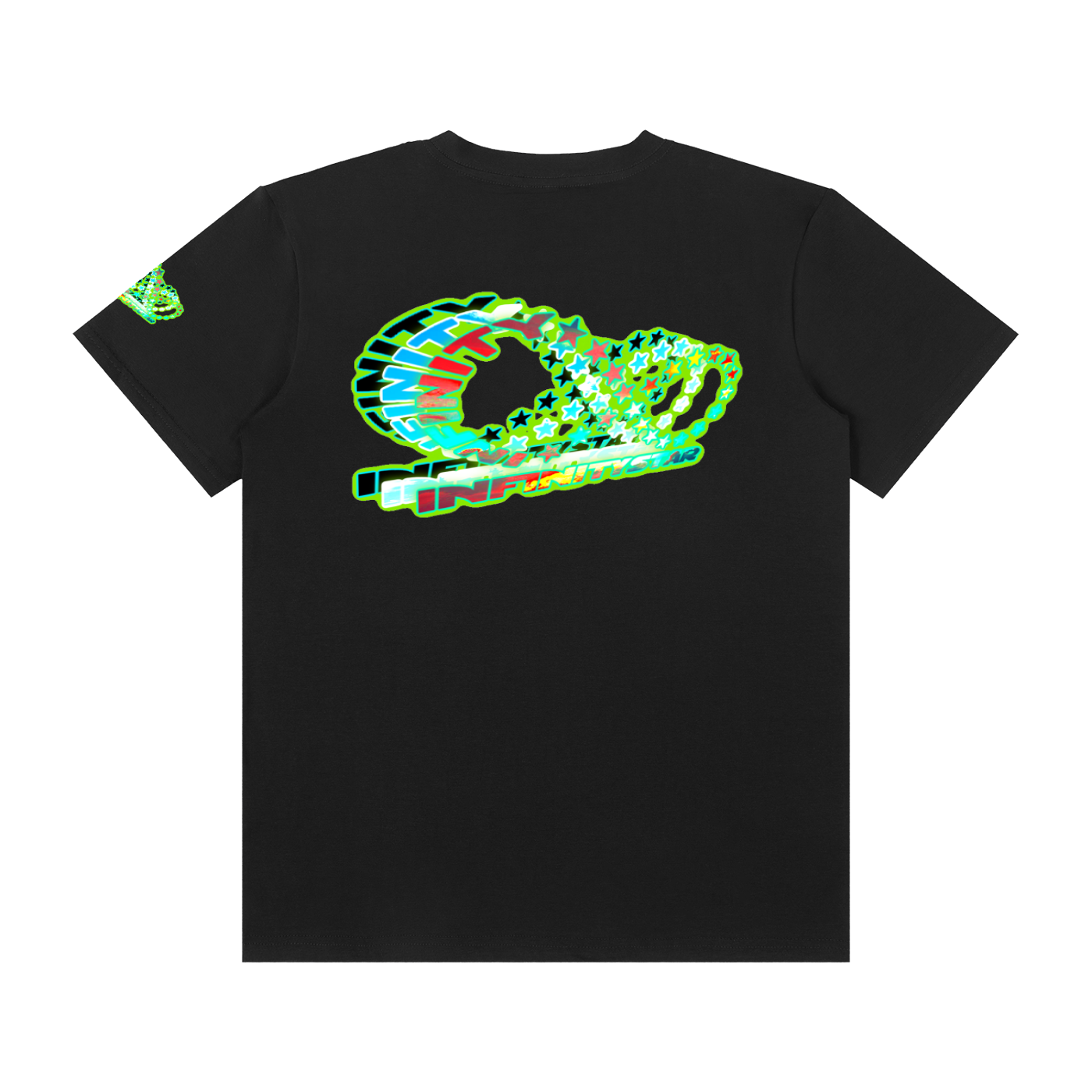 GREEN PUNKMOJI INFINITYSTAR  TEE
