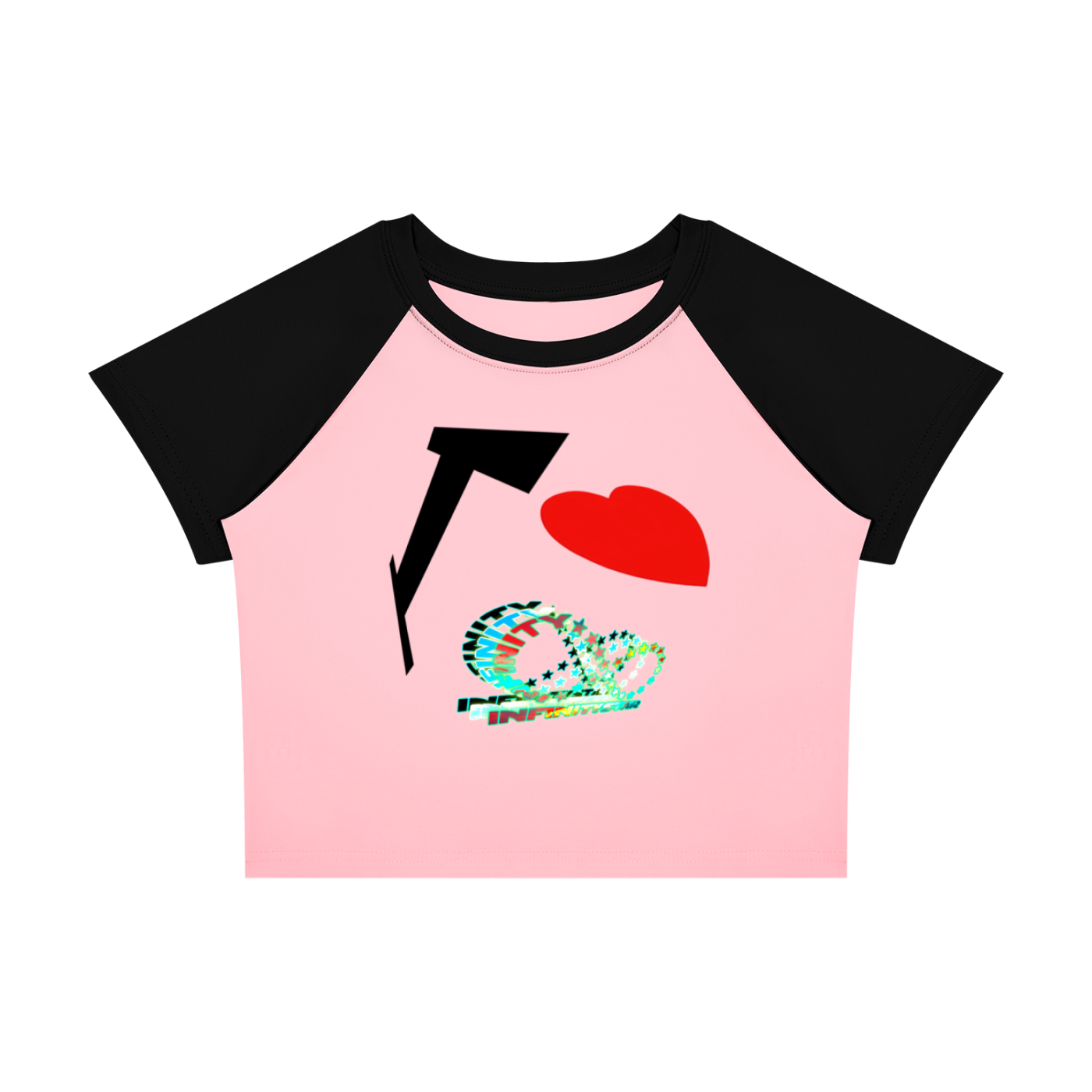 I <3 INFINITYSTAR WOMENS  BABY TEE