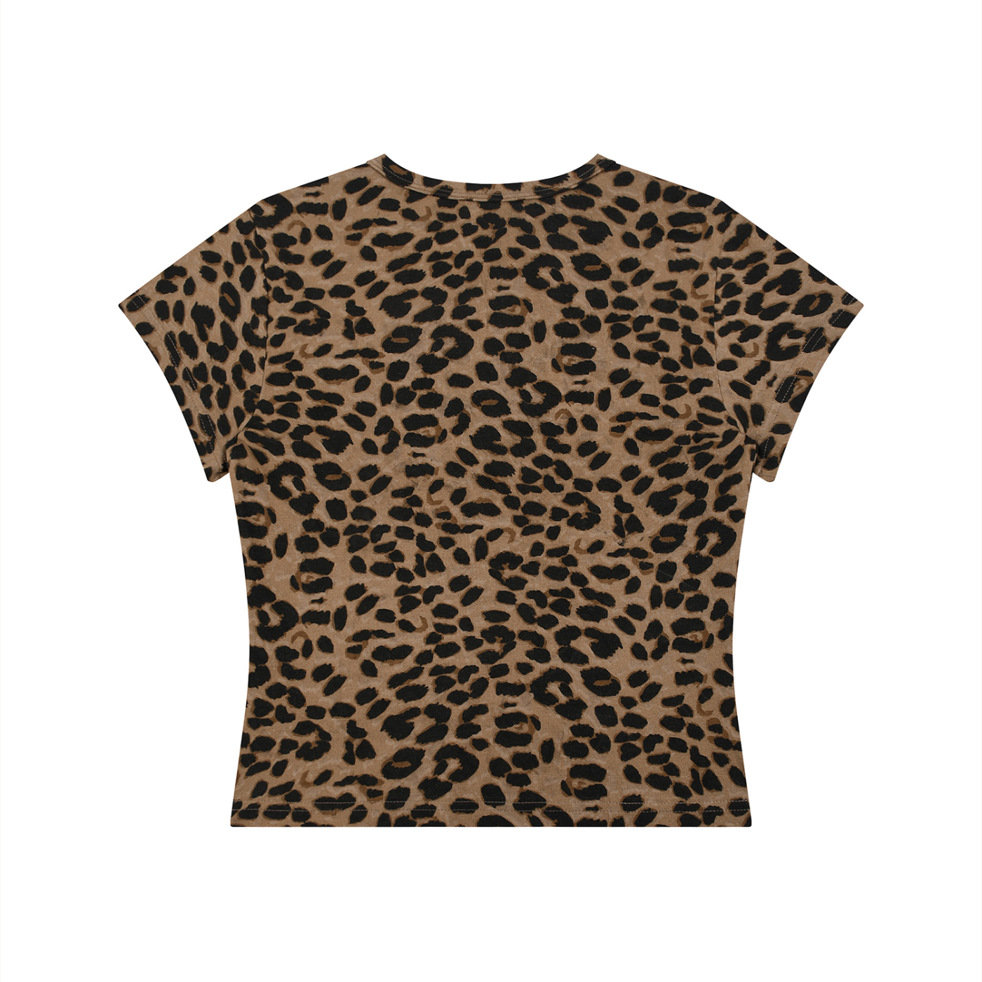 PINK PUNKMOJI LEOPARD CROP TOP INFINITYSTAR TEE
