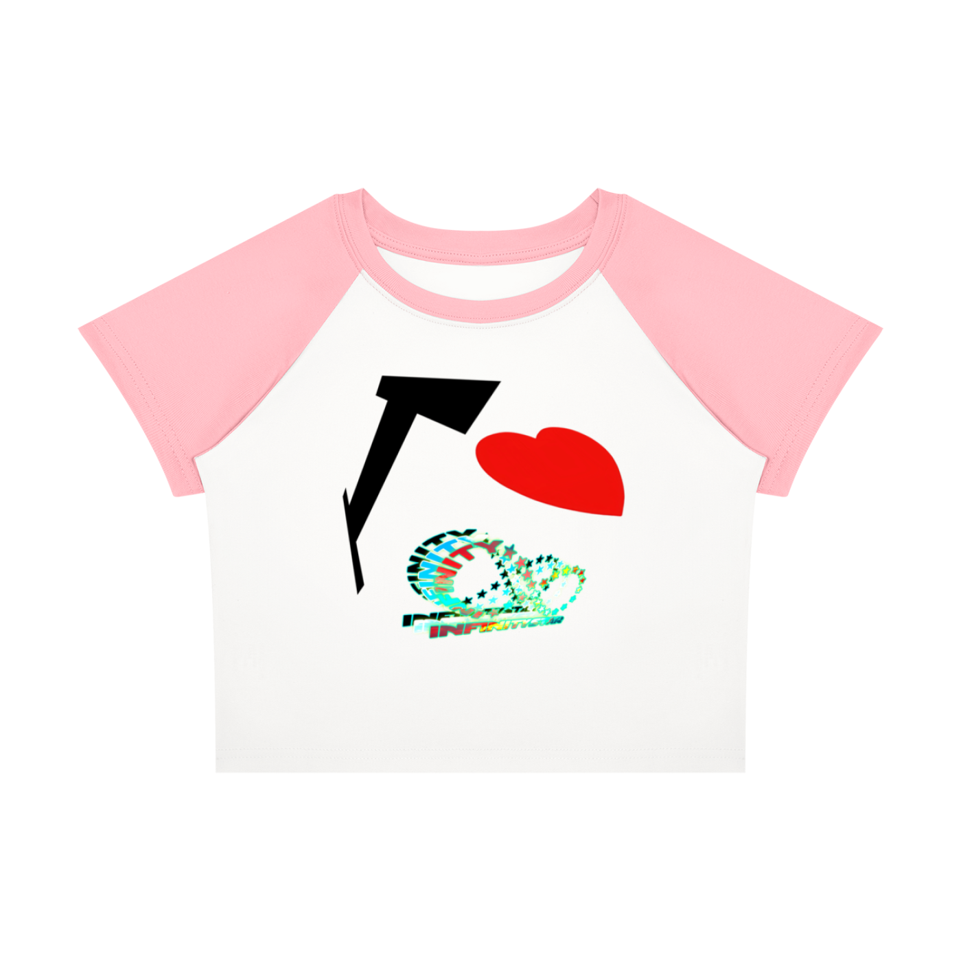 I <3 INFINITYSTAR WOMENS  BABY TEE