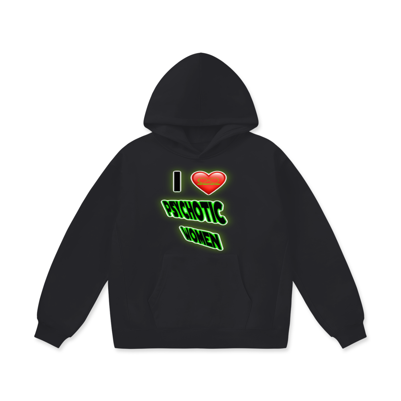 HOODIE,BLACK,WHITE