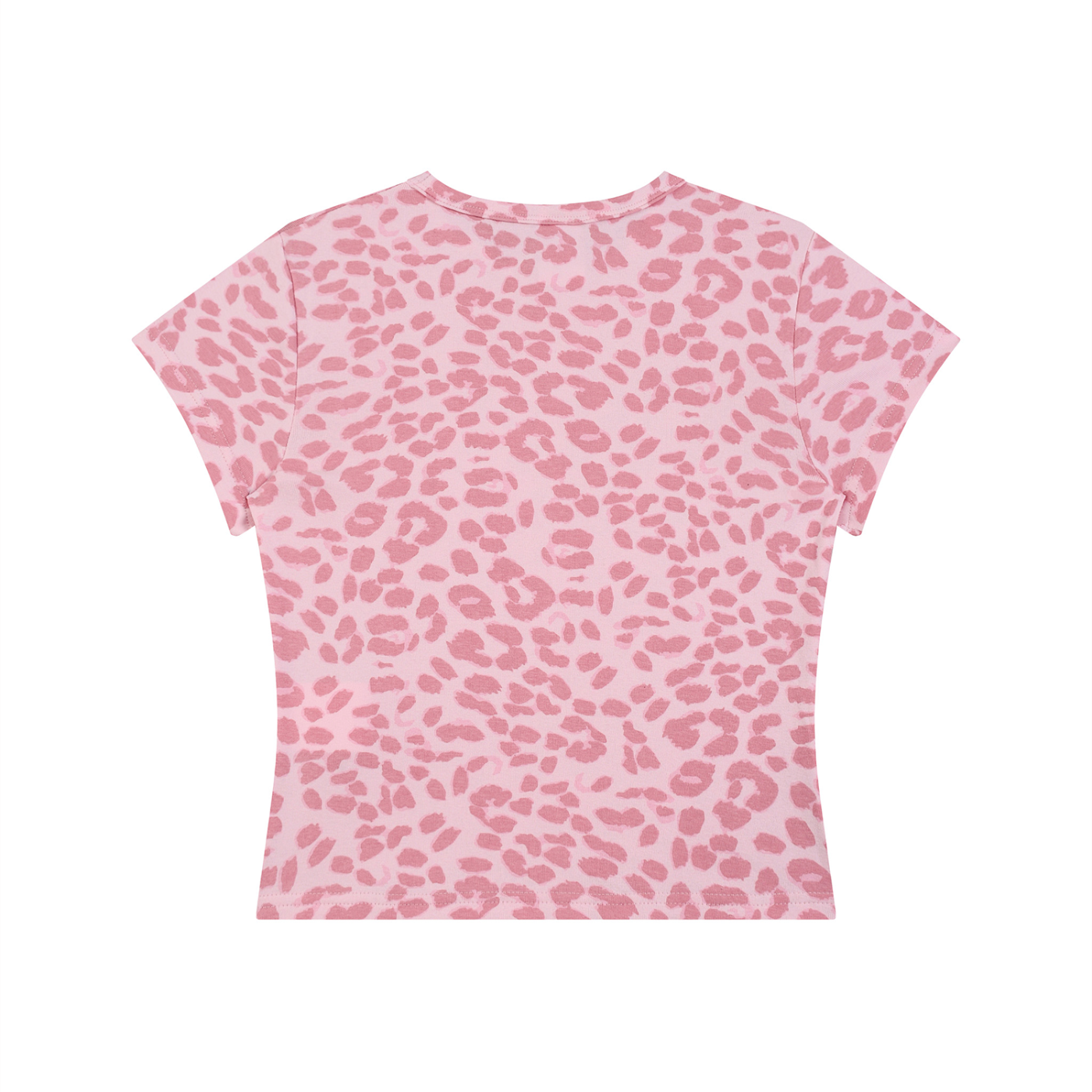 PINK PUNKMOJI LEOPARD CROP TOP INFINITYSTAR TEE